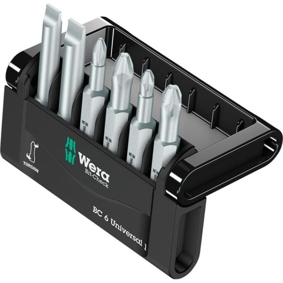 Набор бит Wera Mini Check 800/4Z+851/4TZ+855/4TZ 6 шт. WE-056474 Набор бит Wera Mini Check 800/4Z+851/4TZ+855/4TZ 6 шт. WE-056474