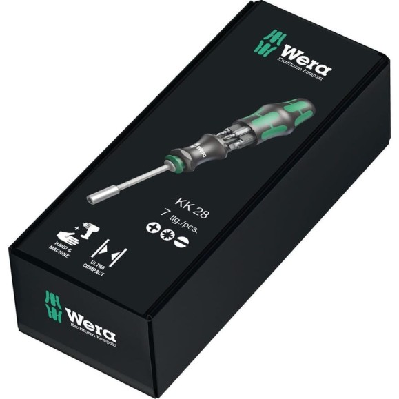 Битодержатель+Биты Wera Kraftform Kompakt 28 SB WE-073240