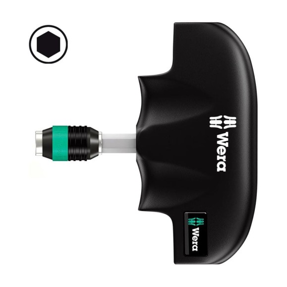 Поперечная ручка с патроном Wera 489 1/4 45/44/87 мм WE-013390