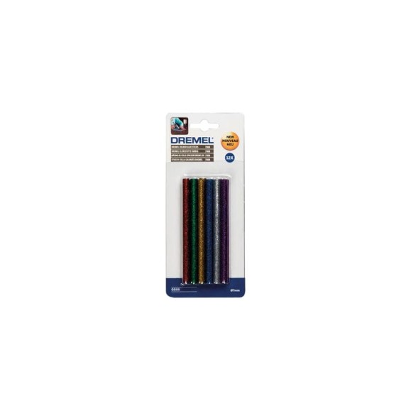 Клеевые стержни с блестками (7 мм) Dremel 2615GG04JA Клеевые стержни с блестками (7 мм) Dremel 2615GG04JA
