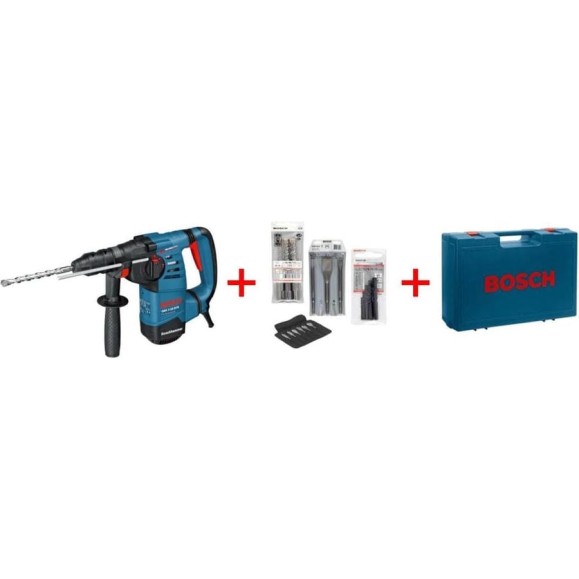 Перфоратор Bosch GBH 3-28 DFR Professional + набор оснастки 061124A002
