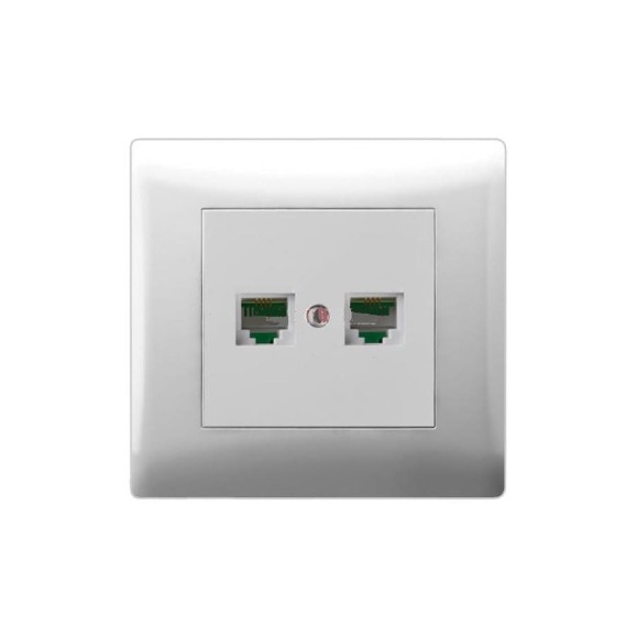 Розетка для компьютера и телефона Volsten V01-11-M10-S, Magenta, 9039
