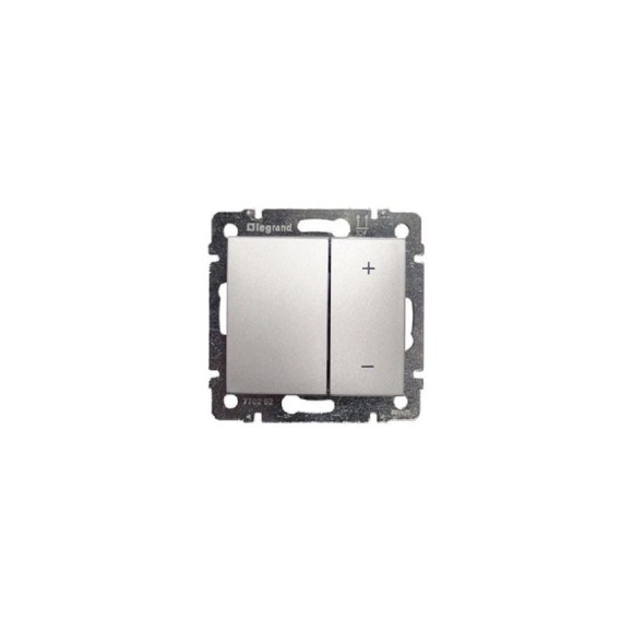 Диммер нажимной Legrand Valena 600Вт алюминий 770274