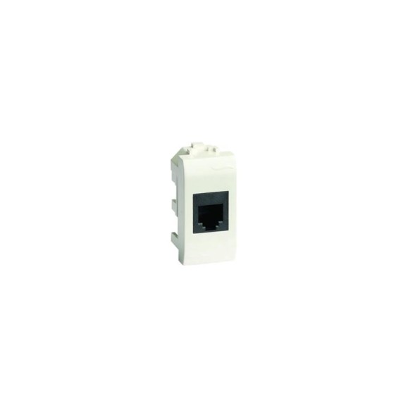 Телефонная розетка, белая DKC RJ-11 76644B Телефонная розетка, белая DKC RJ-11 76644B