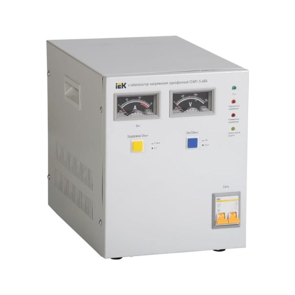 Стабилизатор напряжения IEK СНИ 1/220 5.0кВА ИЭК IVS10-1-05000 Стабилизатор напряжения IEK СНИ 1/220 5.0кВА ИЭК IVS10-1-05000