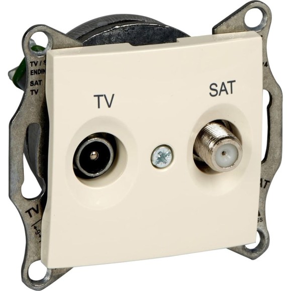Розетка TV/SAT Systeme Electric Sedna Беж проходная 4dB SE SDN3401947 Розетка TV/SAT Systeme Electric Sedna Беж проходная 4dB SE SDN3401947