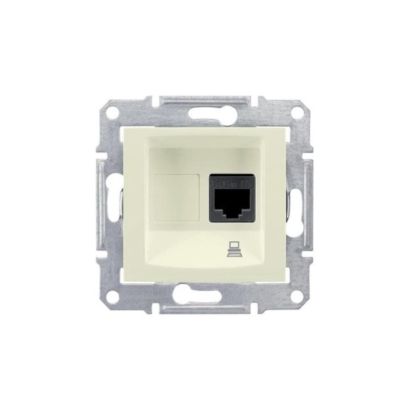 Механизм компьютерной розетки Systeme Electric 1-м RJ45 Sedna бежевый SchE SDN4300147 Механизм компьютерной розетки Systeme Electric 1-м RJ45 Sedna бежевый SchE SDN4300147
