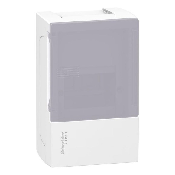 Навесной бокс Systeme Electric Mini Pragma New 1ряд/4мод., дымчатая дверь SE MIP12104T