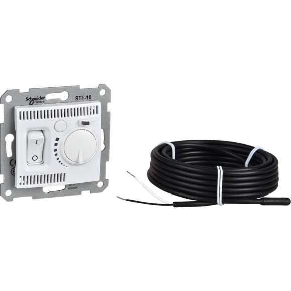 Регулятор теплого пола Systeme Electric Sedna Белый 10А SE SDN6000321 Регулятор теплого пола Systeme Electric Sedna Белый 10А SE SDN6000321