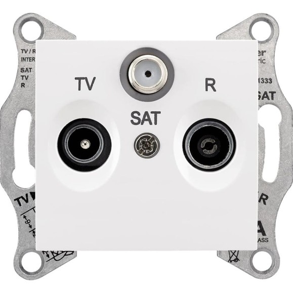 Розетка TV/R/SAT Systeme Electric Sedna Бел оконечная 1dB SE SDN3501321