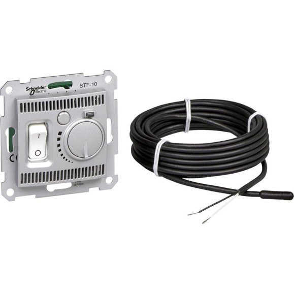 Регулятор теплого пола Systeme Electric Sedna Алюминий 10А SE SDN6000360