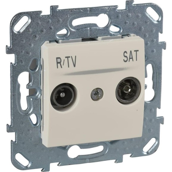 Розетка TV-SAT Systeme Electric Unica Беж единственная MGU5.454.25ZD