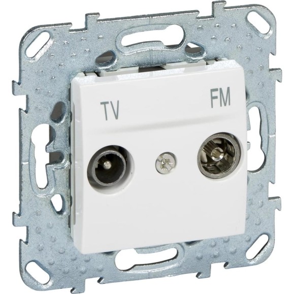Розетка TV-FM Systeme Electric Unica Бел проходная MGU5.453.18ZD Розетка TV-FM Systeme Electric Unica Бел проходная MGU5.453.18ZD