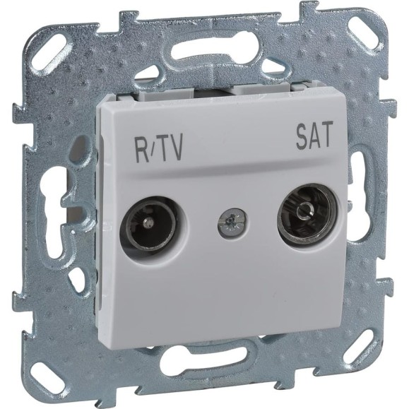 Розетка TV-SAT Systeme Electric Unica Бел проходная MGU5.456.18ZD