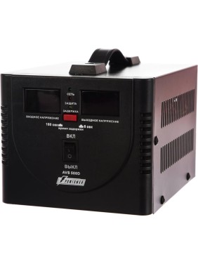 Стабилизатор напряжения Powerman 1ф 0,5 кВА AVS 500 D Black 6015735