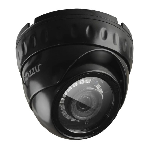 Камера GINZZU HAD-2035Oчер, AHD 2.0Mp OV2710, 3.6mm, купол, IR20м, IP66, металл 14084