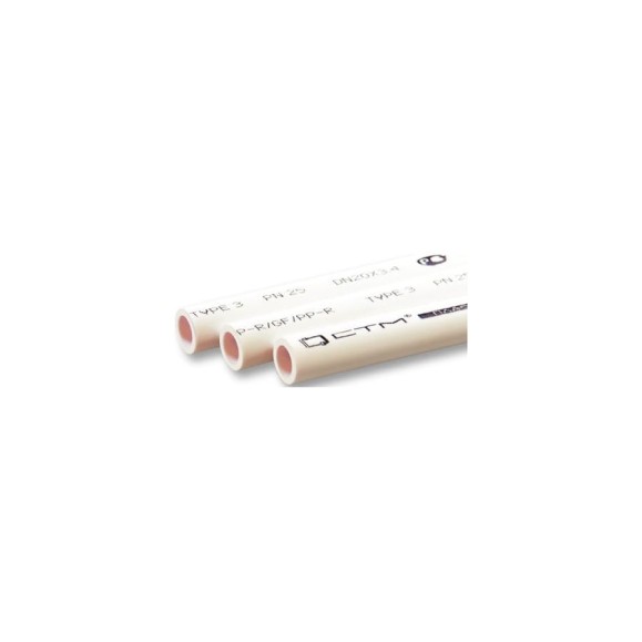 Труба СТМ ПЛАСТ PP-R PN 20 DN 20х3.4, 2 м C2PP0020 Труба СТМ ПЛАСТ PP-R PN 20 DN 20х3.4, 2 м C2PP0020