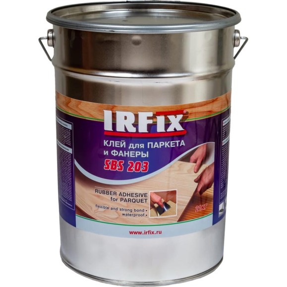 Клей для паркета и фанеры IRFIX SBS-203 21 кг 40002