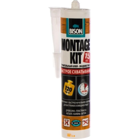Клей BISON MONTAGEKIT EXTREME GRIP CRT 370G 6304340