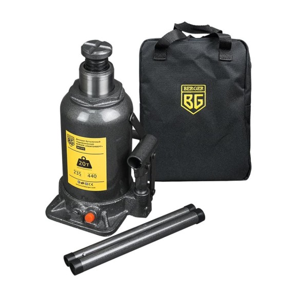 Бутылочный гидравлический домкрат Berger BG 20т. ЛАНГЕНБЕРГ BG1273 Бутылочный гидравлический домкрат Berger BG 20т. ЛАНГЕНБЕРГ BG1273