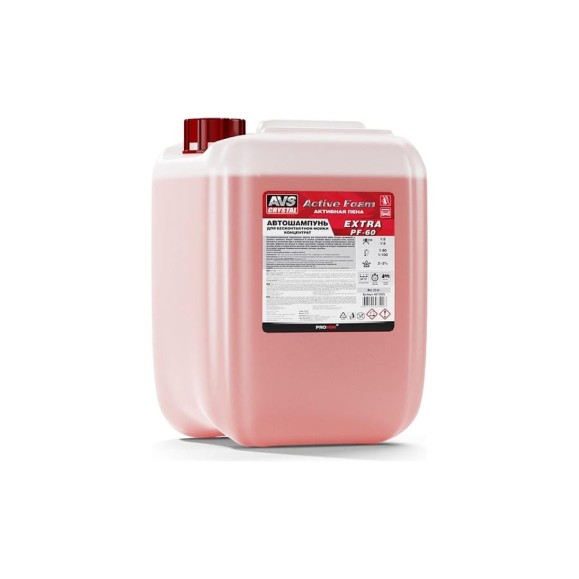 Автошампунь EXTRA PF-60 для бесконтактной мойки Active Foam 1:6-9 23 кг AVS A07590S