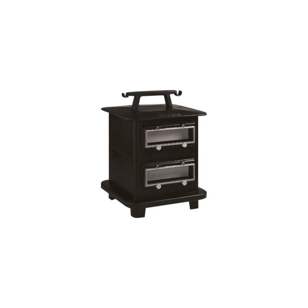 Оранжевый бокс ABL из резины 370x486x370 mm с 2 окошками и DIN-рейкой на 2х12 модулей, IP44 B 78.12