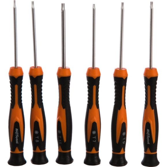 Набор отверток Torx для точных работ 6 предметов AV Steel AV-493206 Набор отверток Torx для точных работ 6 предметов AV Steel AV-493206