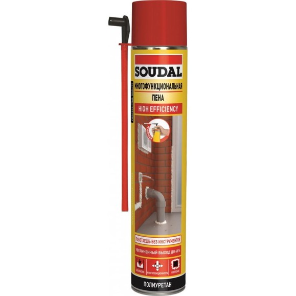 Многофункциональная пена SOUDAL трубочная 750 мл 134522