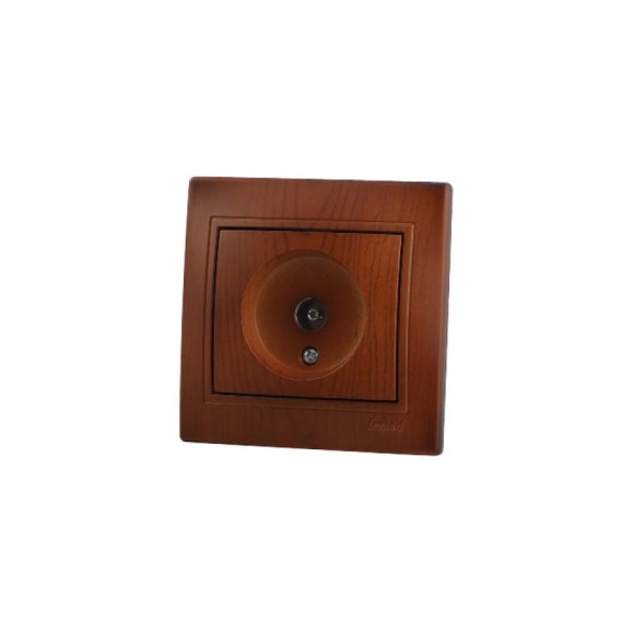 Розетка ТВ Lezard MIRA, оконечная, сосна 701-0801-130