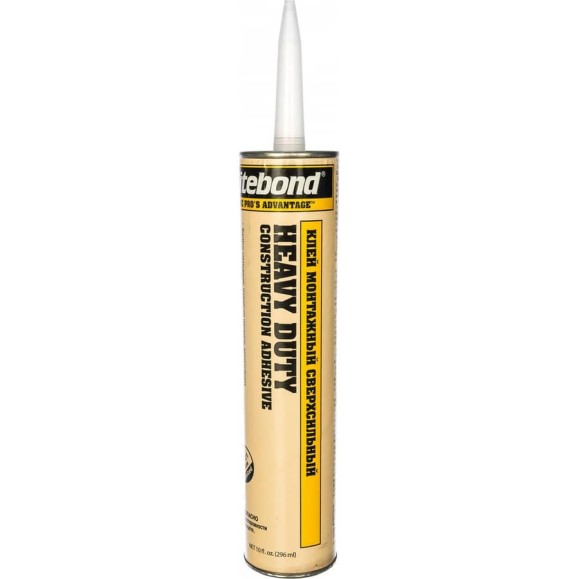 Сверхсильный монтажный клей Titebond Heavy Duty желтый картридж 5261