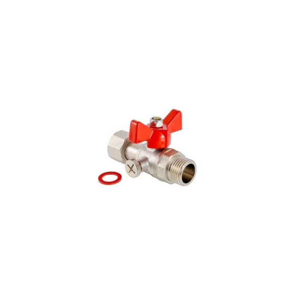 Шаровой кран для подключения  манометра VALTEC 1/2нар -1/2вн. VT.806.N.0404