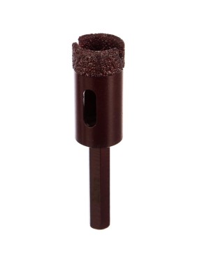 Коронка алмазная вакуумная по камню D20-10W-35L-Ш8 (20х35 мм; хвостовик HEX8 мм) MESSER 06-36-020