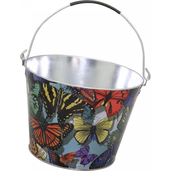 Садовое оцинкованное ведро СПЕЦ Garden&Flowers 5л Бабочки GF-MB504