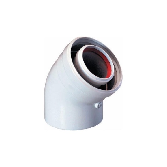 Отвод коаксиальный (45 град.; 125/80 мм) НТ Baxi KHG714088811
