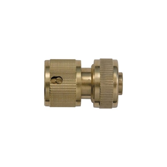 Соединитель латунный c автостопом 3/4" FIT IT 77446