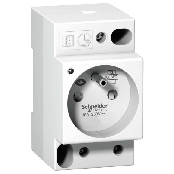 Модульная розетка Systeme Electric, щитовая, iPC, DIN, 2П+T, 16A, 250В, НЕМ A9A15310 Модульная розетка Systeme Electric, щитовая, iPC, DIN, 2П+T, 16A, 250В, НЕМ A9A15310