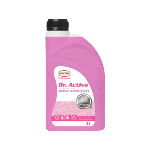 Автошампунь Sintec Dr.Activ Active Foam Effect 1 л для бесконтактной мойки Обнинскоргсинтез 801704
