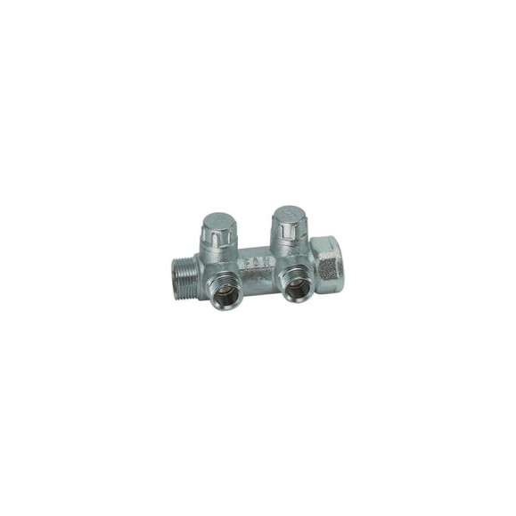 Запорный коллектор с 2 отводами FAR 1