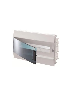Бокс в нишу ABB Mistral41 18М 850 зеленая дверь, без клемм, белый 1SLM004100A1404