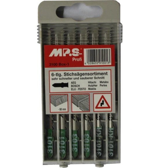 Набор пилок Т101B,T101D (6 шт.) по дереву MPS 3100-BOX-1