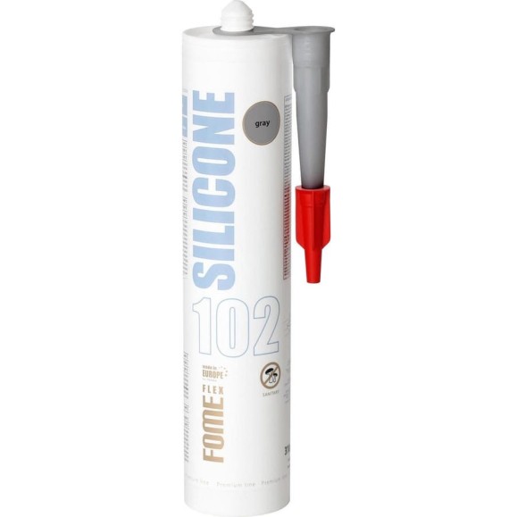 Силиконовый герметик FOME FLEX SANITARY SILICON 102 серый, 310 мл 01-4-1-106 Силиконовый герметик FOME FLEX SANITARY SILICON 102 серый, 310 мл 01-4-1-106