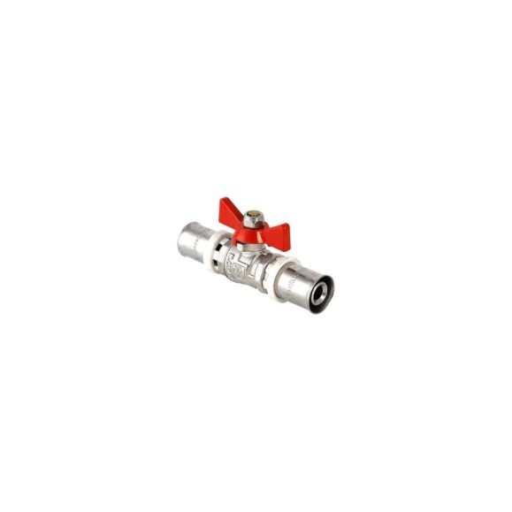 Шаровой кран VALTEC под пресс, рукоятка бабочка 16 VT.243.N.1616