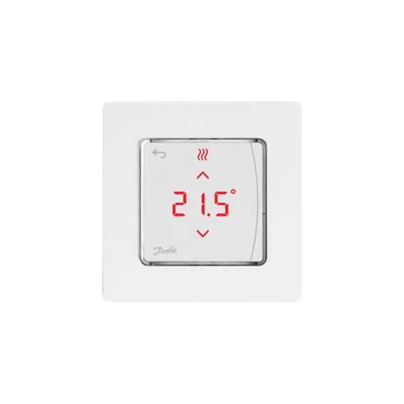 Сенсорный комнатный термостат DANFOSS 230 Вт, встраиваемый 088U1010 Сенсорный комнатный термостат DANFOSS 230 Вт, встраиваемый 088U1010