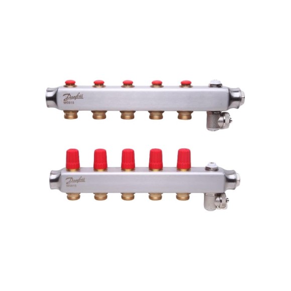 Коллекторы Danfoss SSM-5 для 5 контуров 088U0805