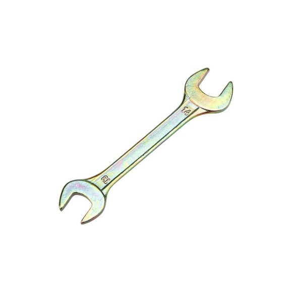 Гаечный рожковый ключ желтый цинк REXANT 13х14 мм 12-5827-2