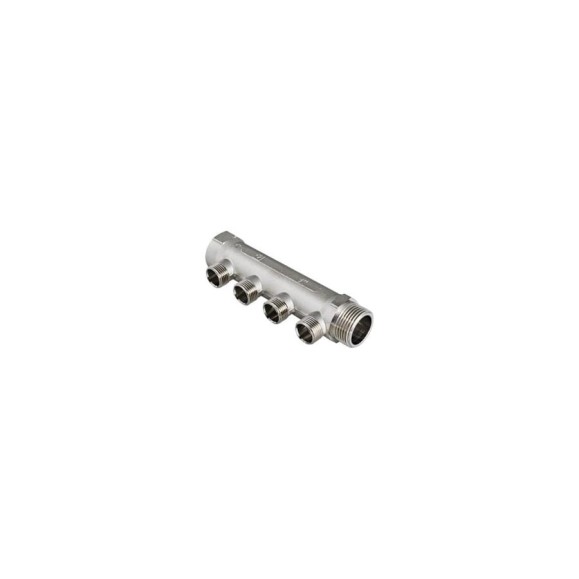 Коллектор, 3/4х4 вых. 1/2 нар. Valtec VTc.500.N.0504 Коллектор, 3/4х4 вых. 1/2 нар. Valtec VTc.500.N.0504