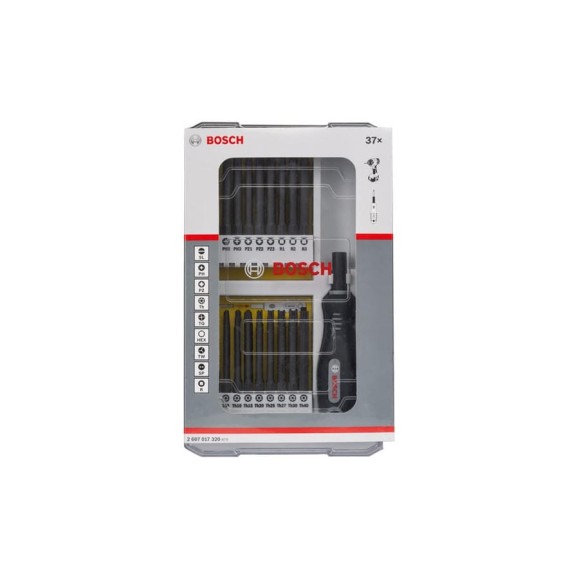 Комплект насадок с рукояткой (37 предметов) Bosch 2607017320 Комплект насадок с рукояткой (37 предметов) Bosch 2607017320