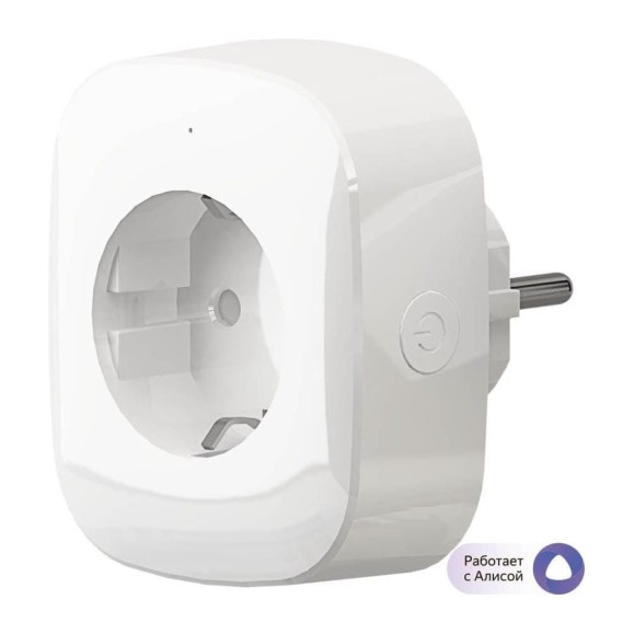 Умная розетка HIPER Wi-Fi IoT P03, WiFi 2.4 ГГц, 100-250 В, 16 А, 3.68 кВт, белая HI-P03