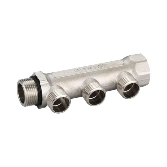 Коллектор IVANCI выходы с наружной резьбой, 4 выхода, 3/4"x1/2" IVC.106500.N.03