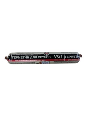 Акриловый герметик VGT мастика для срубов венге цвет 0,9 л файл-пакет 11604941